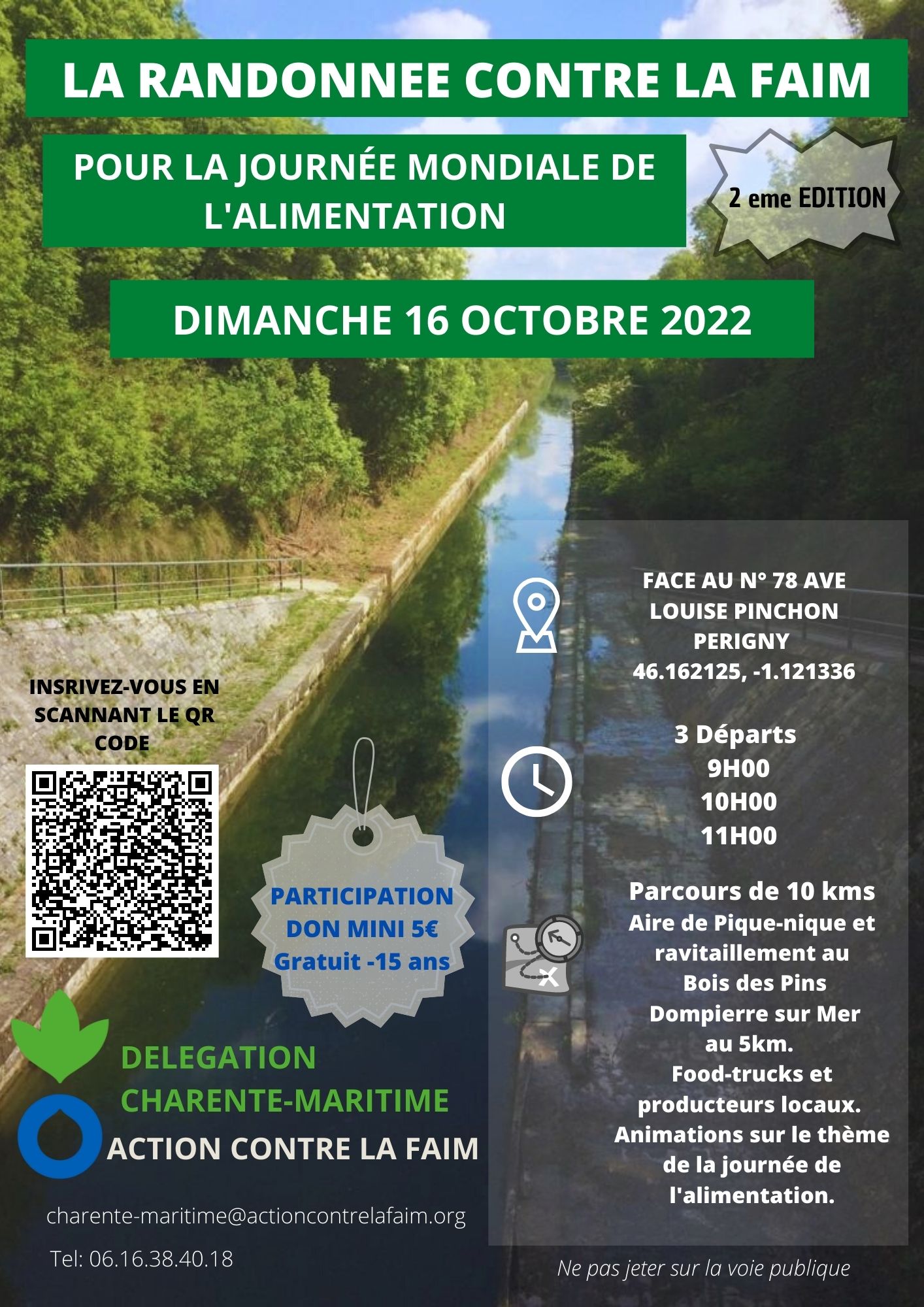RANDONNÉE CONTRE LA FAIM DIMANCHE 16 OCTOBRE 2022