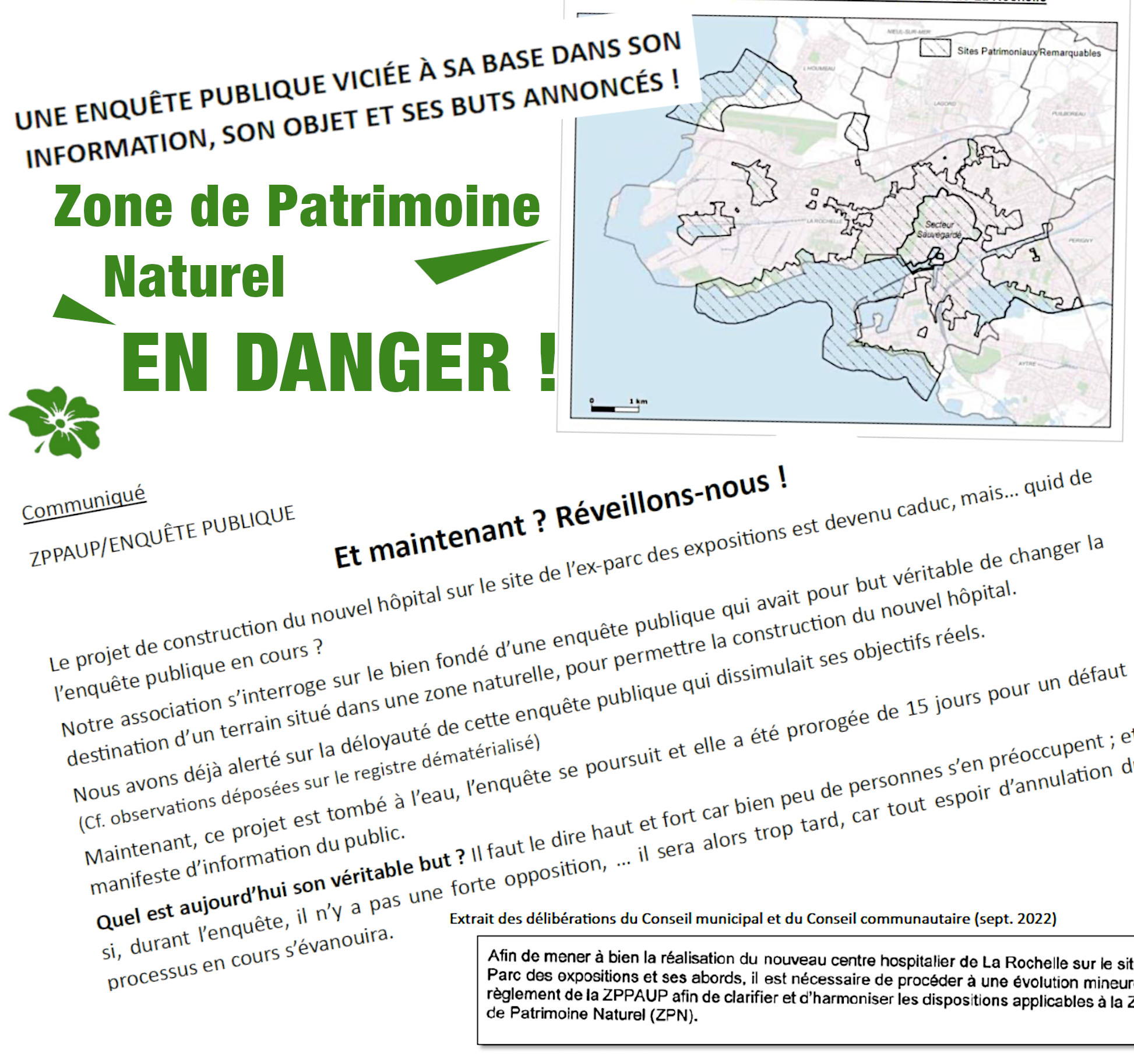 Zone de Patrimoine Naturel EN DANGER ! mobilisons nous !